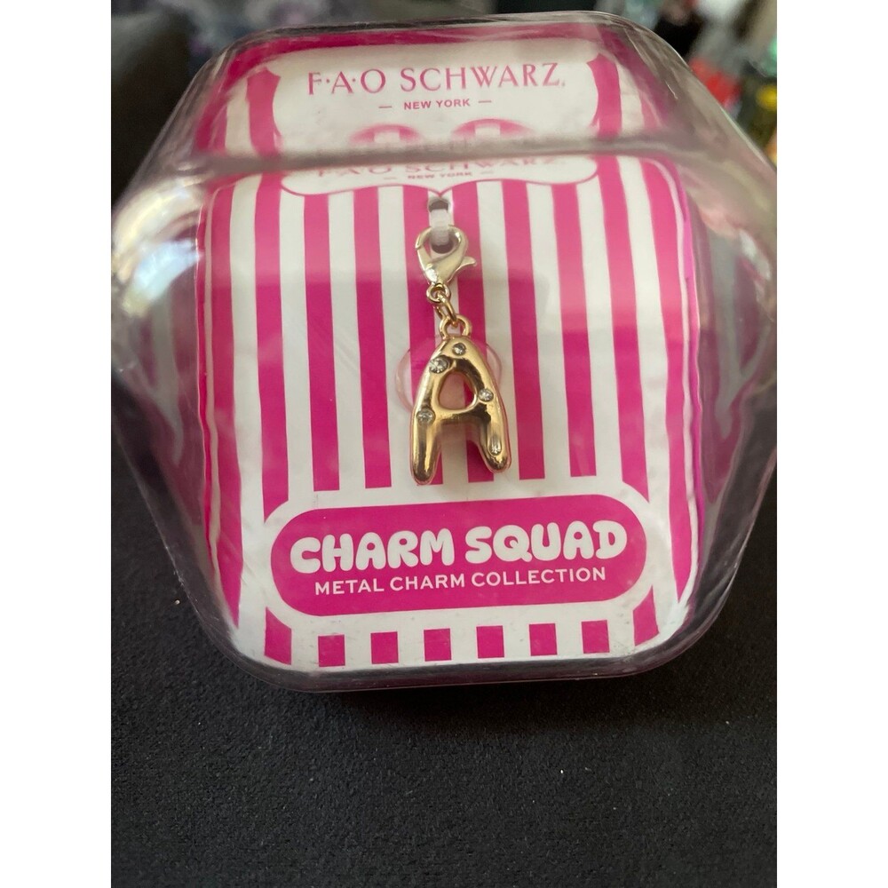 F.A.O. Schwarz Charm Squad Metal Charm Letter A